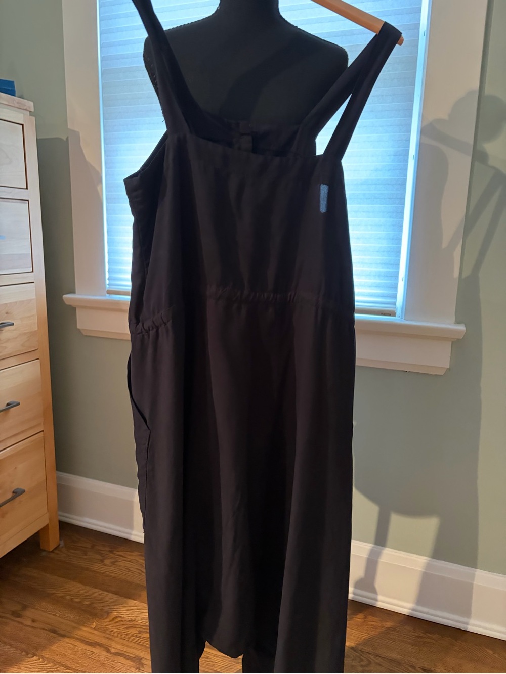 Dark navy Jumpsuit with Wide Straps